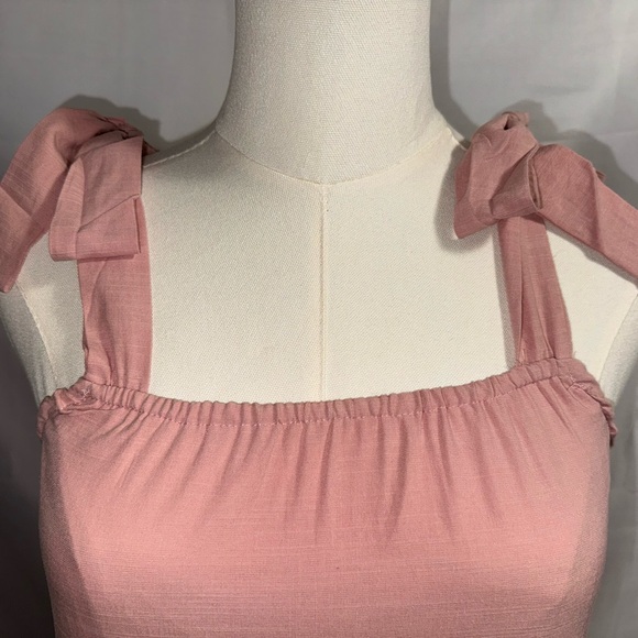 Chic Sleeveless Pink Mini Dress - Picture 6 of 9